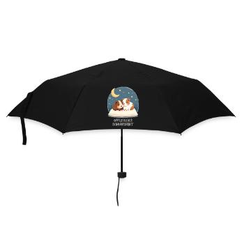 Offizielles Schlafshirt Meerschweinchen - Regenschirm (klein) - Schwarz - Vorne