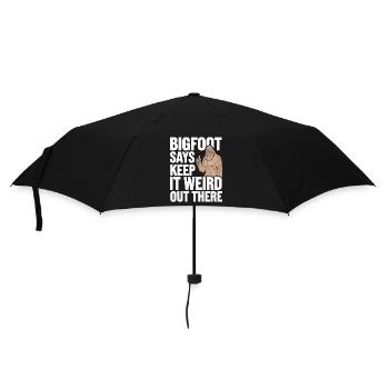 Bigfoot croyant Sasquatch Cryptide Créature de la forêt - Parapluie standard - noir - Devant