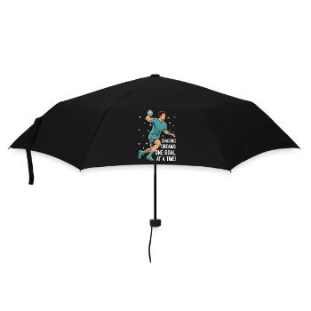 Träume verfolgen, ein Ziel nach dem anderen! - Regenschirm (klein) - Schwarz - Vorne