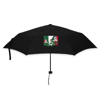 Mexique Mexique Cadeau mexicain Flag Football - Parapluie standard - noir - Devant