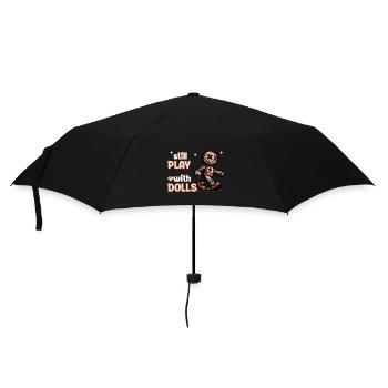 Voodoo Doll Creepy Party Design - Umbrella (small) - black - Front