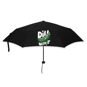 Concombre Cornichon Cornichon Nourriture Aneth - Parapluie standard - noir - Devant