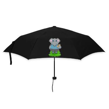 Elephant American Football Sport - Umbrella (small) - black - Front