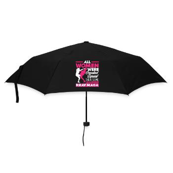 Krav Maga Frauen Kampfsport - Regenschirm (klein) - Schwarz - Vorne