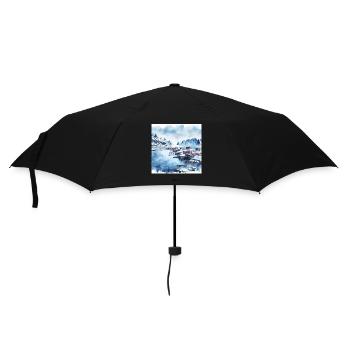 Pure Lofoten Winter Scandinavia Norway - Umbrella (small) - black - Front