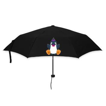 Penguin Baby Pacifier - Umbrella (small) - black - Front