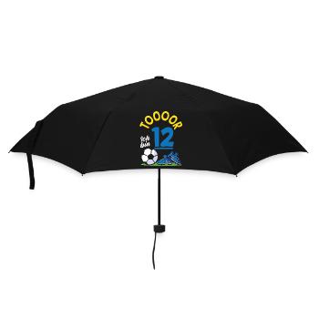Goal Football I'm 12 Children's Birthday Party - Umbrella (small) - black - Front
