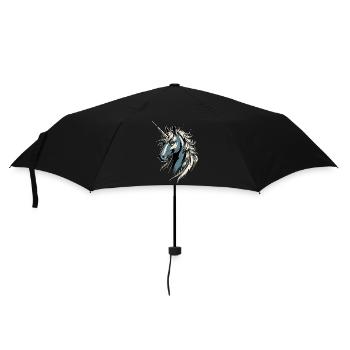 Licorne Cavalier Poney Ferme Chevaux Équitation Licornes - Parapluie standard - noir - Devant