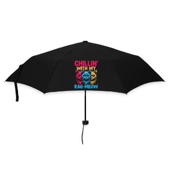 Chillin' With My Rag-Meow Ragdoll Ragdolls Cat Lov - Umbrella (small) - black - Front