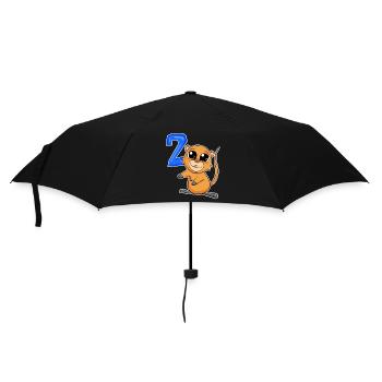 2 Birthday Motif Quokka - Two Years Old - Umbrella (small) - black - Front