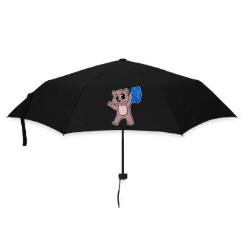 10. Geburtstag Motiv Bär - zehn - 10 Jahre - Regenschirm (klein) - Schwarz - Vorne