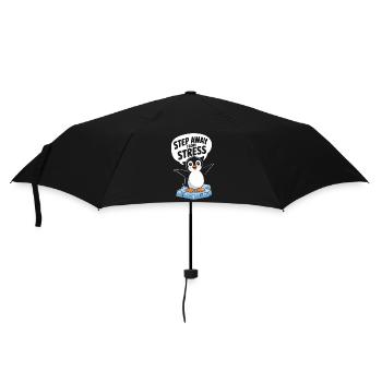 Penguin steps away from stress - Umbrella (small) - black - Front