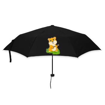Hamster Musicien Guitare Musique - Parapluie standard - noir - Devant