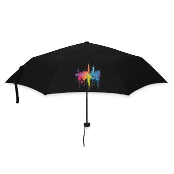 Lansingerland - Regenschirm (klein) - Schwarz - Vorne