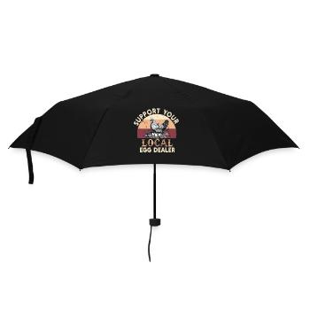 Lokaler Eierhändler Hühnerbesitzer Züchter - Regenschirm (klein) - Schwarz - Vorne