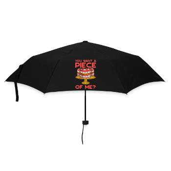 Baker Patissier Want Piece Me Baking - Umbrella (small) - black - Front