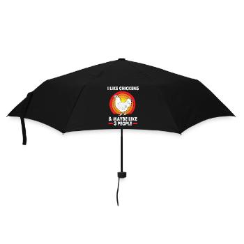 Chicken Poultry - Umbrella (small) - black - Front
