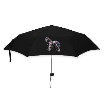 Newfoundland Dog Geometric - Umbrella (small) - black - Front