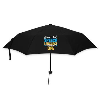 Live the speech therapist life - Umbrella (small) - black - Front