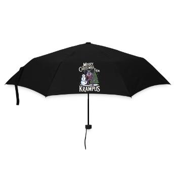 Krampus Knecht Ruprecht Perchten Nikolaus - Regenschirm (klein) - Schwarz - Vorne