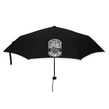 Outside Is The Best Side 8 - Regenschirm (klein) - Schwarz - Vorne
