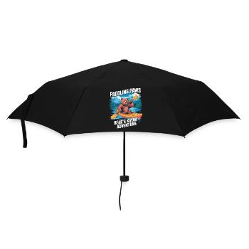 Paddling Paws Bear's Kayak Adventure - Regenschirm (klein) - Schwarz - Vorne