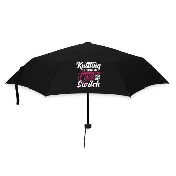 Knitting No Off Switch - Umbrella (small) - black - Front
