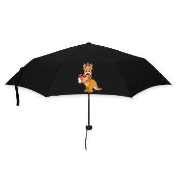Forfait d’anniversaire kangourou - Parapluie standard - noir - Devant