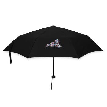 Lhasa Apso Geometric - Umbrella (small) - black - Front
