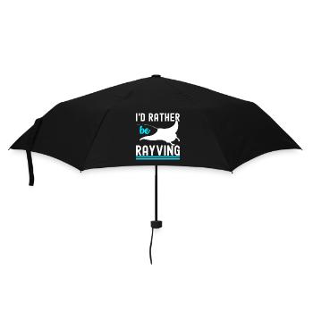 Raies Manta Grandes créatures marines Manta - Parapluie standard - noir - Devant