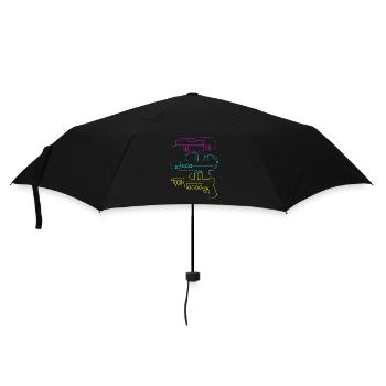 Wasserpistole - Regenschirm (klein) - Schwarz - Vorne