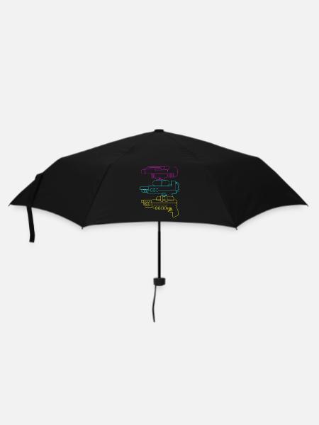Wasserpistole - Regenschirm (klein) - Schwarz