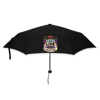 Support Live Theatre 5 - Regenschirm (klein) - Schwarz - Vorne