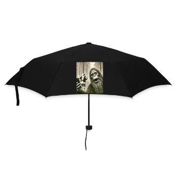 Cats Selfie Santa Selfie Christmas - Umbrella (small) - black - Front