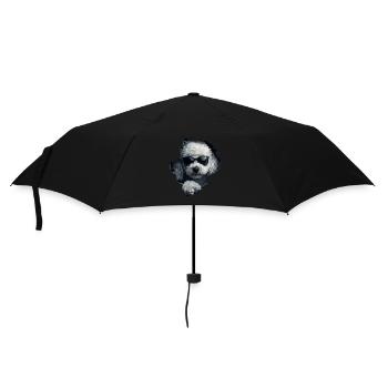 Drôle de chien propriétaire Chien mignon caniche - Parapluie standard - noir - Devant