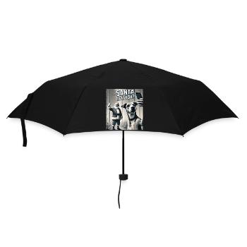 Cats Selfie Santa Selfie Christmas - Umbrella (small) - black - Front