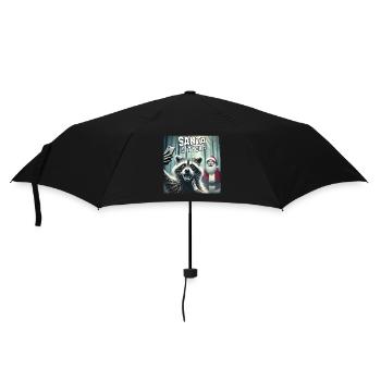 Cats Selfie Santa Selfie Christmas - Umbrella (small) - black - Front