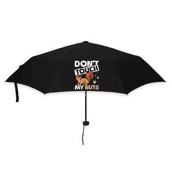 Drôle d’écureuil ne touche pas à mes noix - Parapluie standard - noir - Devant