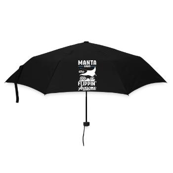Raies Manta Grandes créatures marines Manta - Parapluie standard - noir - Devant