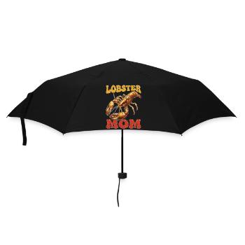 Lobster Mom - Regenschirm (klein) - Schwarz - Vorne