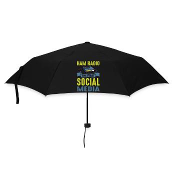 Amateur First Social Media Ham Radio - Parapluie standard - noir - Devant