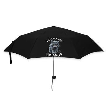 No Talk Me I'm Angy 2 - Regenschirm (klein) - Schwarz - Vorne