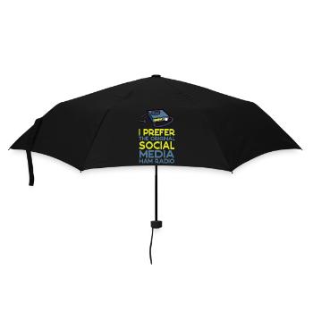 Radio amateur originale sur les réseaux sociaux - Parapluie standard - noir - Devant