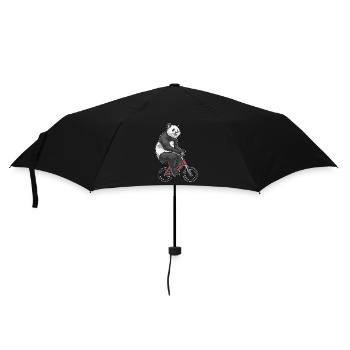Panda Fahrrad - Regenschirm (klein) - Schwarz - Vorne