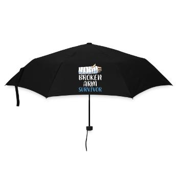 Gebrochener Arm Knochen Knochenbruch - Regenschirm (klein) - Schwarz - Vorne