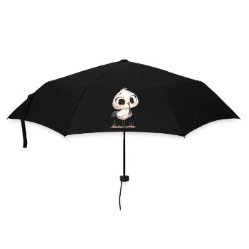 Kraniche Kranich - Regenschirm (klein) - Schwarz - Vorne