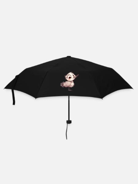 Kraniche Kranich - Regenschirm (klein) - Schwarz