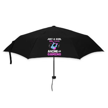 Gamer - Regenschirm (klein) - Schwarz - Vorne