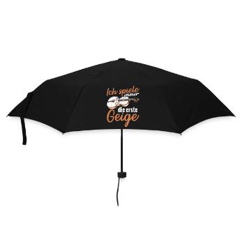 Ich Spiele Immer Die Erste Geige - Regenschirm (klein) - Schwarz - Vorne