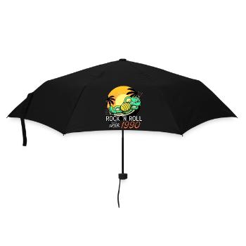 Tortue Rock N Roll Depuis 1990 Anniversaire - Parapluie standard - noir - Devant